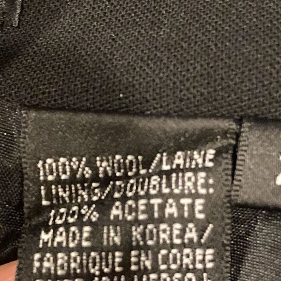 Dana Buchman Black Wool Skirt Size 2 - Picture 5 of 5
